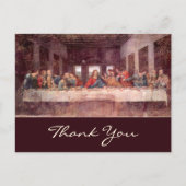 Das letzte Abendessen von Leonardo da Vinci Postkarte (Vorderseite)