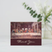 Das letzte Abendessen von Leonardo da Vinci Postkarte (Stehend Vorderseite)