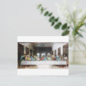 Das letzte Abendessen von Leonardo Da Vinci Postkarte (Stehend Vorderseite)