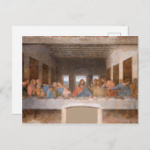 Das letzte Abendessen von Leonardo Da Vinci Postkarte (Vorne/Hinten)