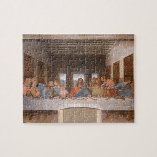 Das letzte Abendessen von Leonardo Da Vinci Puzzle (Horizontal)