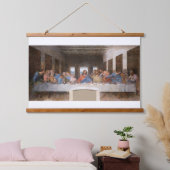 Das letzte Abendessen von Leonardo da Vinci Wandteppich Mit Holzrahmen (Schlafzimmer)
