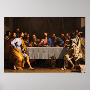 Das letzte Abendessen von Philippe de Champaigne ( Poster