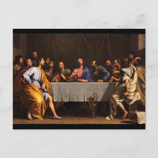 Das letzte Abendessen von Philippe de Champaigne ( Postkarte (Vorderseite)
