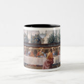 Das letzte Abendessen Zweifarbige Tasse (Mittel)