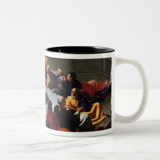Das letzte Abendessen Zweifarbige Tasse (Rechts)