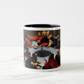 Das letzte Abendessen Zweifarbige Tasse (Mittel)