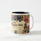 Das letzte Abendessen Zweifarbige Tasse (VorderseiteRechts)