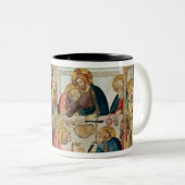 Das letzte Abendessen Zweifarbige Tasse (VorderseiteRechts)