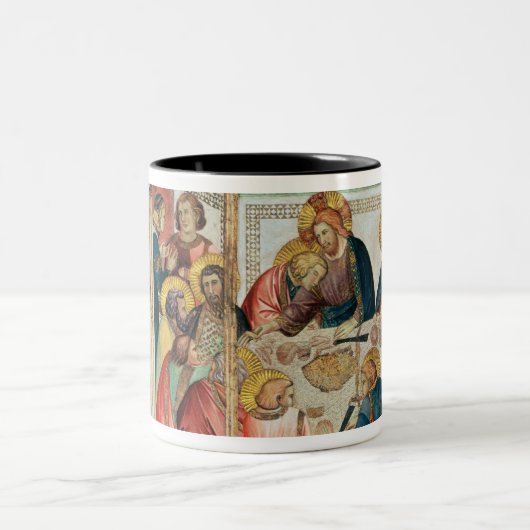 Das letzte Abendessen Zweifarbige Tasse (Mittel)