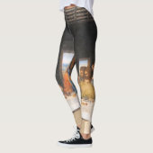Das letzte Abendgemälde Leonardo Da Vinci Leggings (Links)