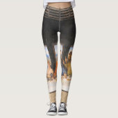 Das letzte Abendgemälde Leonardo Da Vinci Leggings (Vorderseite)
