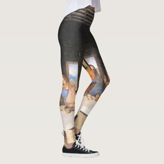 Das letzte Abendgemälde Leonardo Da Vinci Leggings (Rechts)