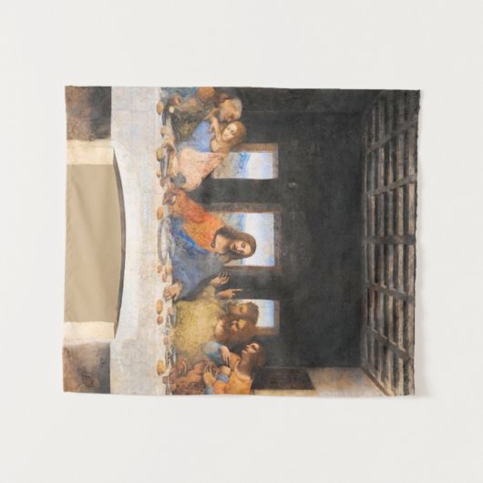 Das letzte Abendgemälde Leonardo Da Vinci Wandteppich (Vorderseite (Horizontal))