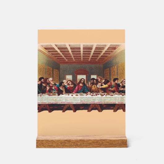 Das letzte Abendmahl Acrylschild (Vorderseite)