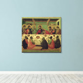 Das letzte Abendmahl aus dem Passion Altarpiece Leinwanddruck (Insitu (Holzboden))