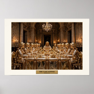 Das letzte Abendmahl — Ballonskulptur Poster