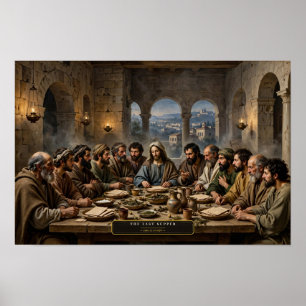 Das letzte Abendmahl — Da Vinci Stil Poster