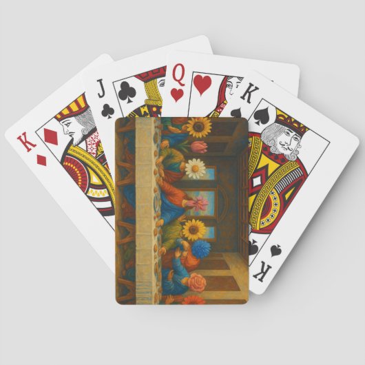 Das letzte Abendmahl der Blumen Spielkarten (Rückseite)