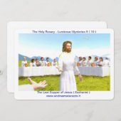 Das letzte Abendmahl Jesu ( Eucharist ) Einladung (Vorne/Hinten)