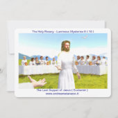 Das letzte Abendmahl Jesu ( Eucharist ) Einladung (Vorderseite)