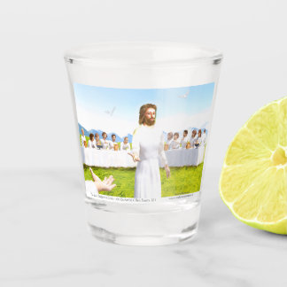 Das letzte Abendmahl Jesu - Eucharistie Schnapsglas