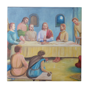 Das letzte Abendmahl: Jesus und die Jünger Fliese