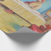 Das letzte Abendmahl: Jesus und die Jünger Geschenkpapier (Ecke)