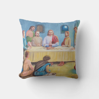 Das letzte Abendmahl: Jesus und die Jünger Kissen