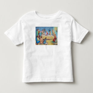 Das letzte Abendmahl: Jesus und die Jünger Kleinkind T-shirt