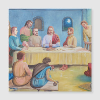 Das letzte Abendmahl: Jesus und die Jünger Magnetkarte