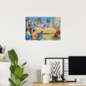 Das letzte Abendmahl: Jesus und die Jünger Poster (Heimbüro)