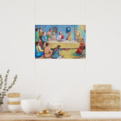 Das letzte Abendmahl: Jesus und die Jünger Poster (Küche)