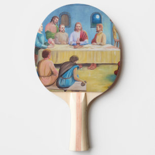 Das letzte Abendmahl: Jesus und die Jünger Tischtennis Schläger