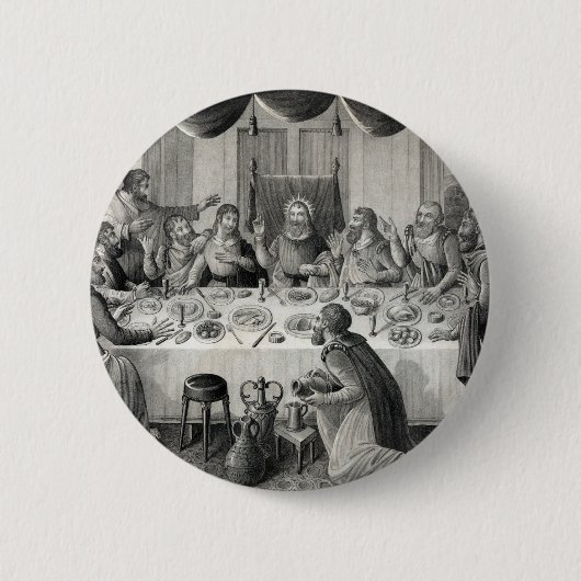 "Das letzte Abendmahl"-Knopf Button (Vorderseite)