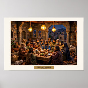 Das letzte Abendmahl — Kunst aus Bausteinen Poster
