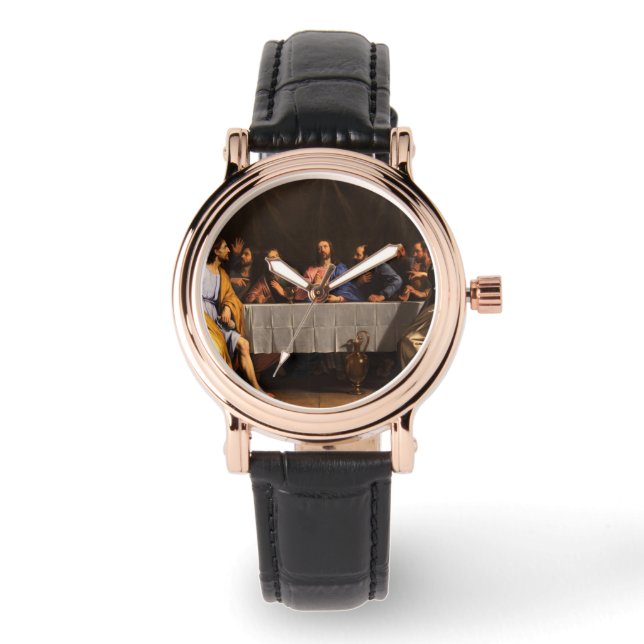 Das letzte Abendmahl mit Jüngern Armbanduhr (Vorderseite)