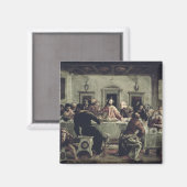 Das letzte Abendmahl (Öl auf Leinwand) 2 Magnet (Vorderseite/Rückseite)