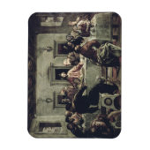 Das letzte Abendmahl (Öl auf Leinwand) 2 Magnet (Vertikal)