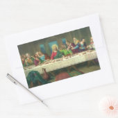 Das letzte Abendmahl stammt ursprünglich von Leona Rechteckiger Aufkleber (Umschlag)