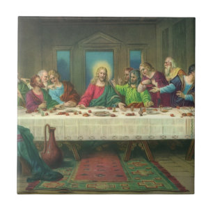 Das letzte Abendmahl ursprünglich von Leonardo da Fliese