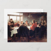 Das letzte Abendmahl von Fritz von Uhde 1886 Postkarte (Vorne/Hinten)