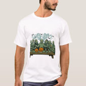 Das letzte Abendmahl von Zombies - Halloween Parod T-Shirt (Vorderseite)