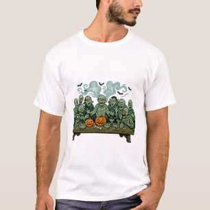 Das letzte Abendmahl von Zombies - Halloween Parod T-Shirt