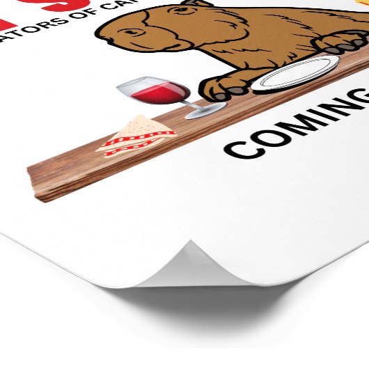 Das letzte Cape Supper Funny Capybara Movie Poster (Ecke)