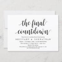 Das letzte Countdown-Party zum Hochzeitessen in de