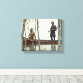 Das Letzte der Mohikaner von N. C. Wyeth Leinwanddruck (Insitu (Holzboden))