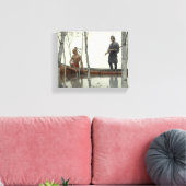 Das Letzte der Mohikaner von N. C. Wyeth Leinwanddruck (Insitu (Wohnzimmer))