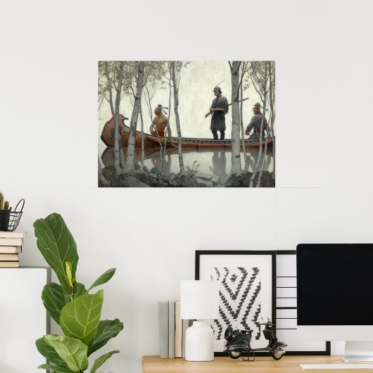 Das Letzte der Mohikaner von N. C. Wyeth Poster (Heimbüro)