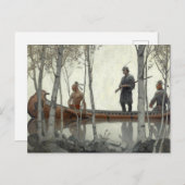Das Letzte der Mohikaner von N. C. Wyeth Postkarte (Vorne/Hinten)